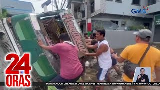 Ilang sasakyan, muntik anurin ng rumaragasang baha sa Cavite; makapal na putik ang... | 24 Oras