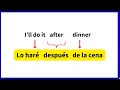 Create sentences in Spanish (easy)