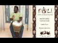 folidrums master's series traditional model djembe-1200, played by Makan Kone