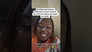 Refus de visas pour toute la famille comment faire le recours