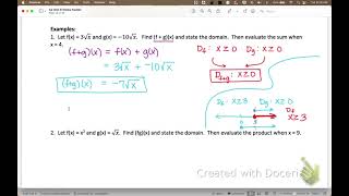 A2 6.3 Function Operations (Ex. 1 - 9)
