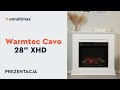 Kominek elektryczny Warmtec Cavo z wkładem Dimplex XHD 28