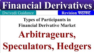 Arbitrageurs, Speculators, Hedgers, Types of Participants in Financial Derivative Market, mba,bba