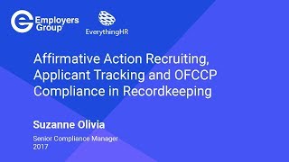 Affirmative Action Recruiting and Applicant Tracking – OFCCP Compliance in Recordkeeping