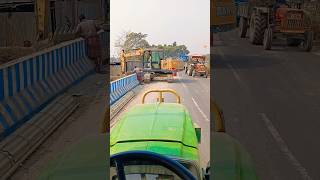 Yah badhiya JCB bridge ko kaise Tod dete এই জেসিবি কিভাবে ব্রিজ কিভাবে ভাঙছে#short#tractor#ytshorts