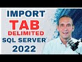 Import a Tab Delimited File in SQL Server