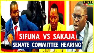 LIVE - Drama in Senate as Governor Sakaja is grilled by Senator Sifuna in Committee Hearing