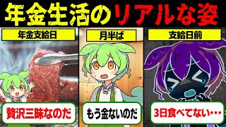 【実話】66歳、年金支給日の1日を追う――老後生活のリアルな姿とは？日本の平均年金受給額、約14万円の現実。【ゆっくり解説ずんだもん】
