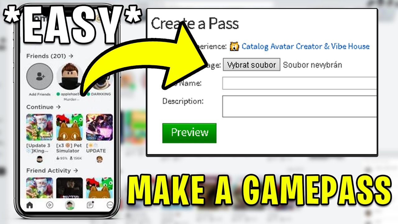 HOW TO MAKE A GAMEPASS IN ROBLOX MOBILE & TABLET *EASY* (ANDROID/IOS ...