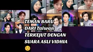 Malam ini full bernyanyi dan becanda dengan teman luar negri 🤩#vidhia_r #datvilla #vidat #couple