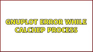 Ubuntu: Gnuplot error while CalcHEP process