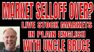 LIVE Stock Market Coverage With UNCLE BRUCE In Plain English GME AMC IPOE SELLOFF OVER?