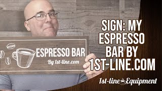 Sign: My Espresso Bar By 1st-Line.com