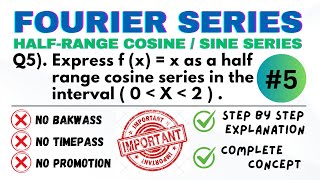 Fourier series | problem #5 | unit : sequence and series | @CampusWallahyt