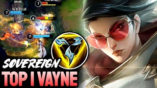 WILD RIFT VAYNE - TOP 1 VAYNE GAMEPLAY - SOVEREIGN RANKED