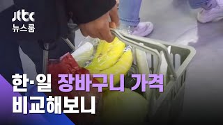 먹거리 물가 급등…일본과 '장바구니 가격' 비교해보니 / JTBC 뉴스룸