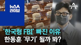 ‘한국형 FBI’ 빠진 이유…한동훈 ‘무기’ 될까 봐? | 뉴스A 라이브