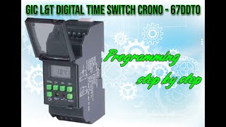 Gic L&T Daily Weekly Programmable Electronic Timer Switch / DIGITAL TIME SWITCH - CRONO
