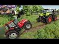 Towing broken case ih 1455xl w/ Logitech g29 & Control panel gameplay | Farming Simulator 22