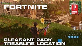 Fortnite - Pleasant Park Treasure Map Location