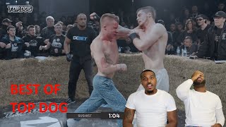 FIRST TIME REACTING TO......BEST OF TOP DOGS FC I Bare Knuckle Fight (THIS IS BRUTAL)