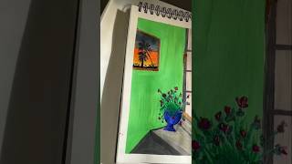 Beautiful Painting idea using Soft acrylic Color😱🤩❤️🥰 #shorts #art #viral #trending #painting #short