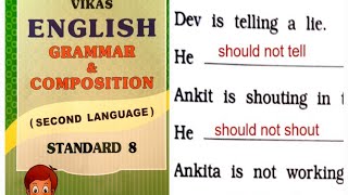 Class 8 NCERT English Grammar Part 2 Ch.2.Modal Verbs