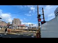 【福島駅 曽根田駅付近·福島交通1000系】東北本線 福島交通飯坂線 曽根田東踏切② 1 通過列車…福島交通飯坂線上り 40ﾚ·飯坂温泉→福島