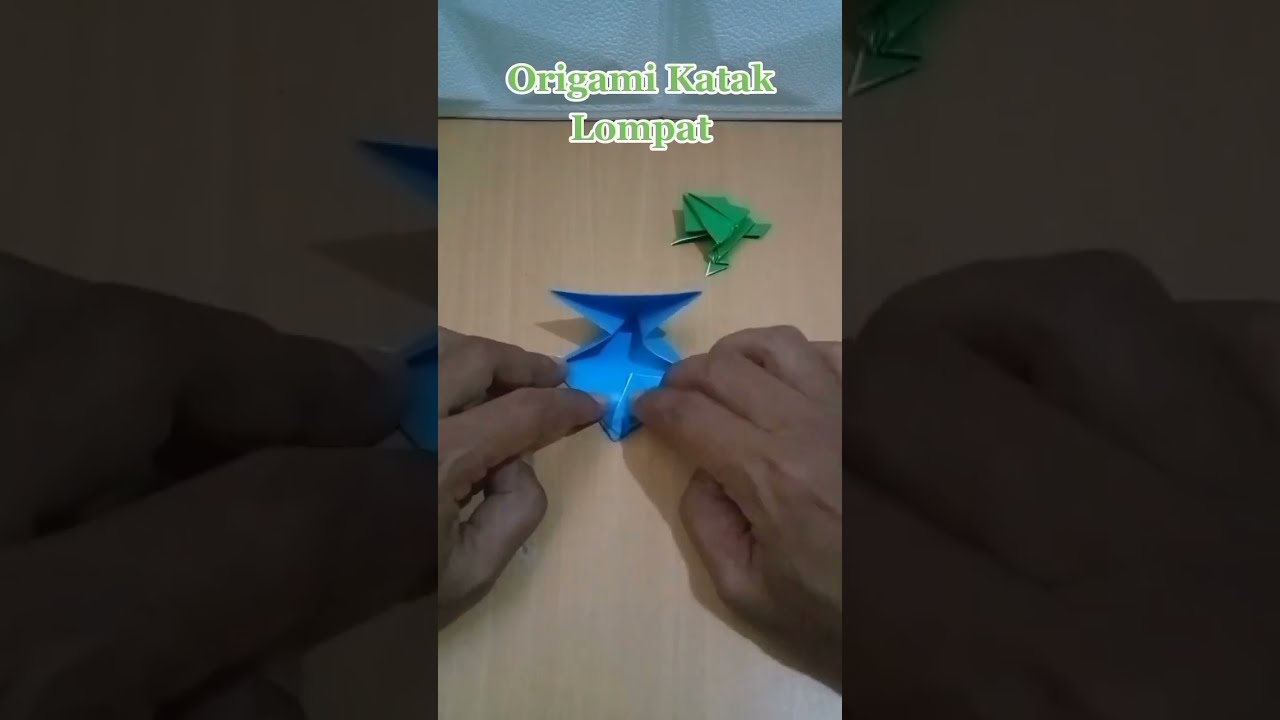 Cara Membuat Origami Katak Lompat // How To Make A Jumping Frog Origami ...