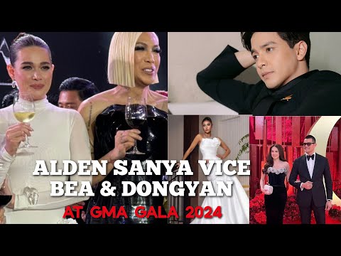 DONGYAN, ALDEN-SANYA, VICE-BEA at the GMA GALA 2024