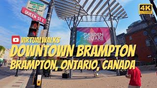 Walking around Downtown Brampton in Brampton, Ontario, Canada