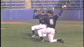 Baseball throwing drill - Shoulder rotation One knee