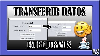 JAVA - Compartir - Transferir Datos entre JFrames