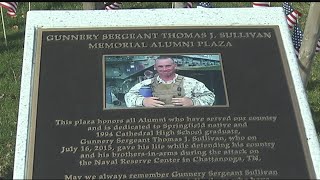 Plaza dedication to honor GySgt Thomas Sullivan