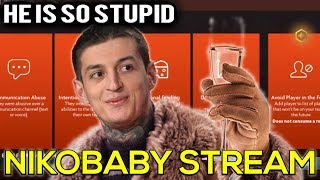 HE IS SO STUPID! NIKOBABY STREAM Moments #5