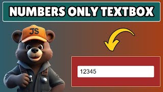 How to Make Textbox Accept Only Numbers in Javascript