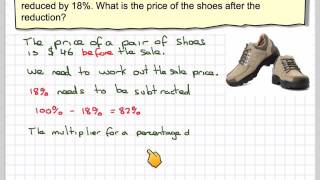 Finding a percentage decrease using a multiplier