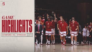 Highlights: Stanford Men's Basketball vs. Syracuse