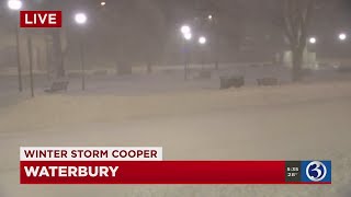 VIDEO: Waterbury crews tackle hilly terrain during Winter Storm Cooper