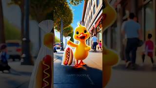 Happy ducky is shoping in burger your brother#shorts #ducky #ai #aiart