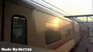 港鐵東涌綫 K-Train (V614-V814) 駛入及駛離欣澳站二號月台