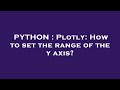 PYTHON : Plotly: How to set the range of the y axis?