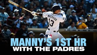 Machado's 1st HR with Padres