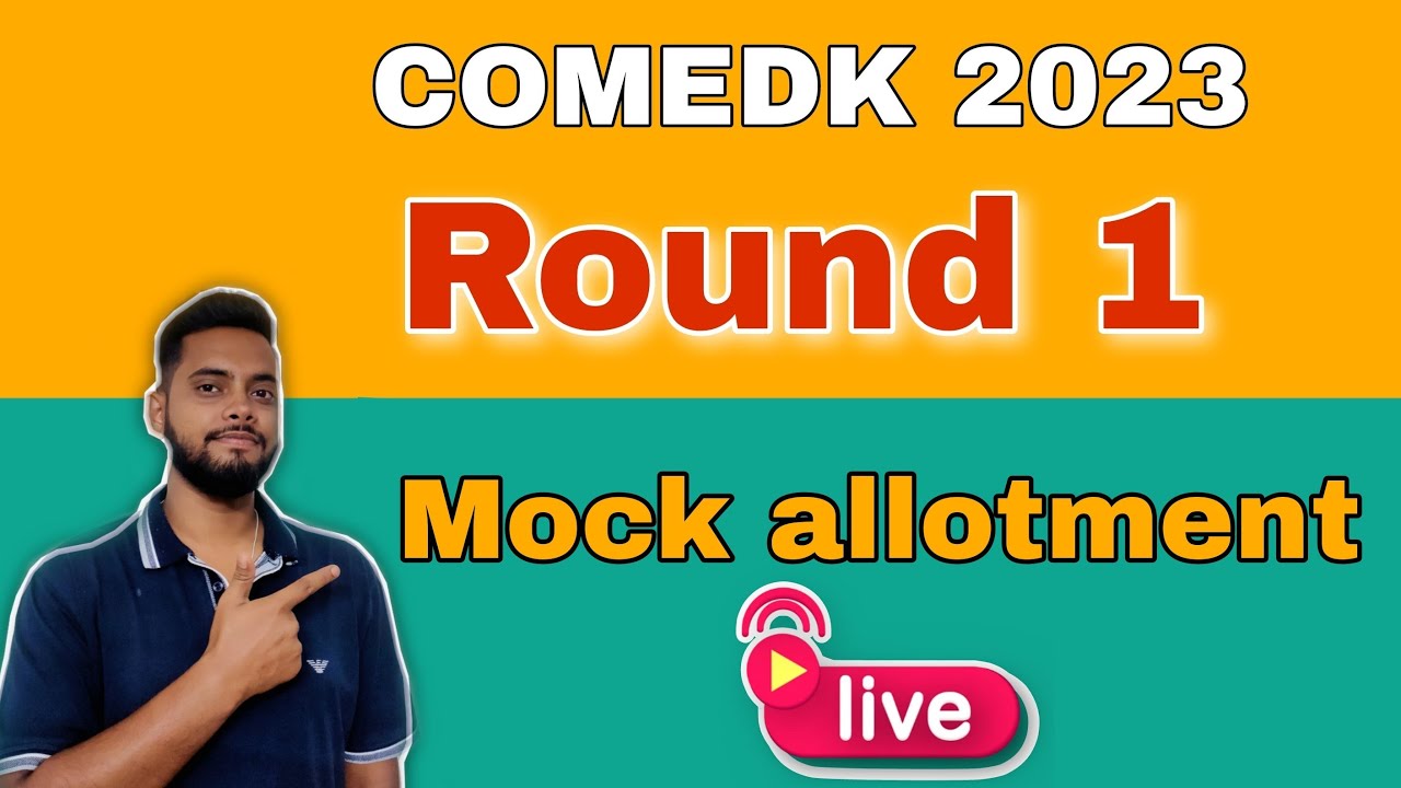 Mock Allotment Pe Charcha| COMEDK 2023| Round 01| [Ash Academy JEE ...