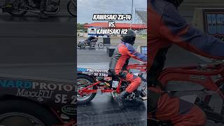 Experimental Kawasaki ZX-14 vs. Kawasaki H2