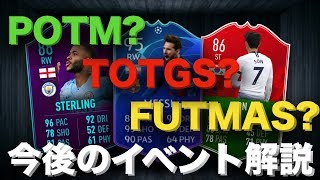 【FIFA19】今後のイベント解説 (FUTMAS,TOTGS,POTM)