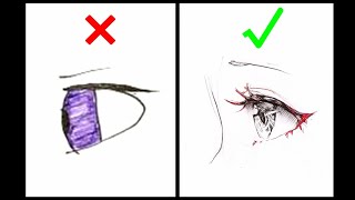 【错误示范】为什么我画的眼睛和别人不一样？（一、线稿篇）比比比目鱼