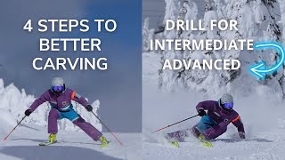 4 Steps To Better Carving | Carving Drill For Intermediate/Advanced Skiers - In Riggers