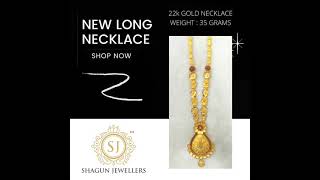 DESIGNER LONG NECKLACE | 22K GOLD | SHAGUN JEWELLERS