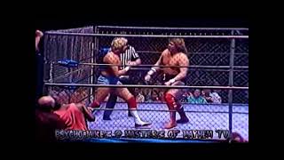 Masterz Of Mayhem TV - Steel Cage Match - Ted DiBiase Vs. Terry Gordy Vs. Michael P.S. Hayes